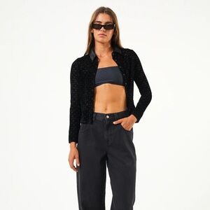 AFENDS ECHO - SHEER LONG SLEEVE SHIRT Sheer Long Sleeve Shirt